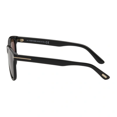 Shop Tom Ford Black Eric Sunglasses In 01j Shblk