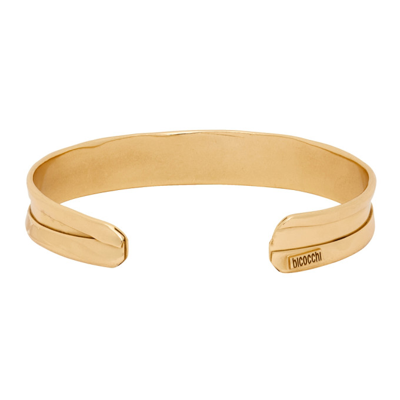 Shop Emanuele Bicocchi Open Cuff Bracelet In Gold