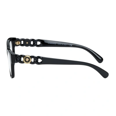 Shop Versace Black Medusa Cat-eye Glasses In Gb1 Black