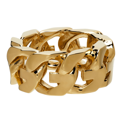 Shop Givenchy G Chain Ring In 710-golden Yellow