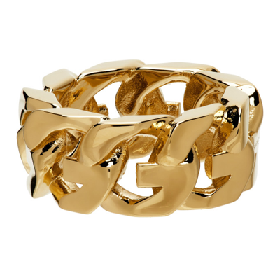 Shop Givenchy G Chain Ring In 710-golden Yellow