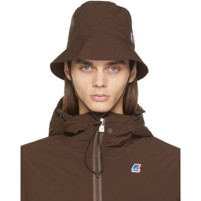 Shop Engineered Garments Brown K-way Edition Pascalen Bucket Hat