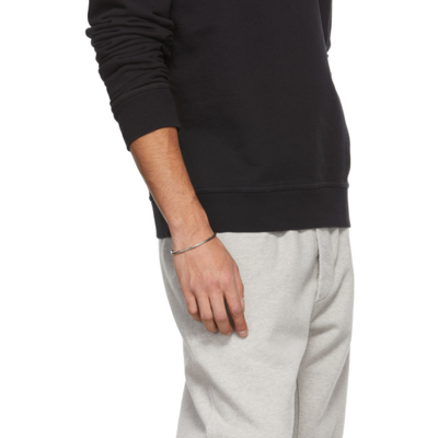 Maison Margiela Logo Stamp Cuff In 951 Silver