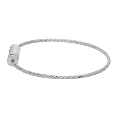 Shop Le Gramme Silver Brushed 'le 7 Grammes' Cable Bracelet