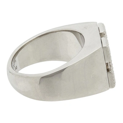 Shop Off-white Silver Industrial Arrows Ring