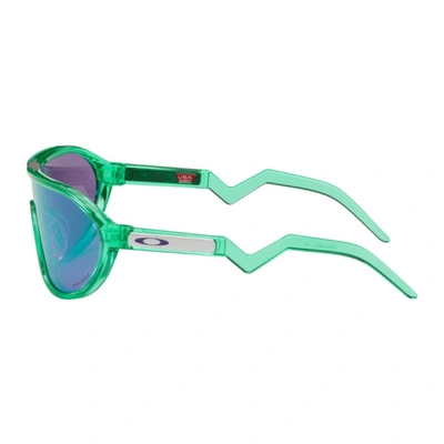 Shop Oakley Green Translucent Cmdn Sunglasses In Trans Celeste W/ Pri