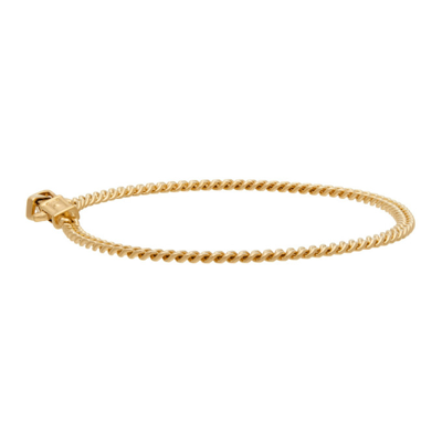 Shop Tom Wood Gold Curb M Bracelet