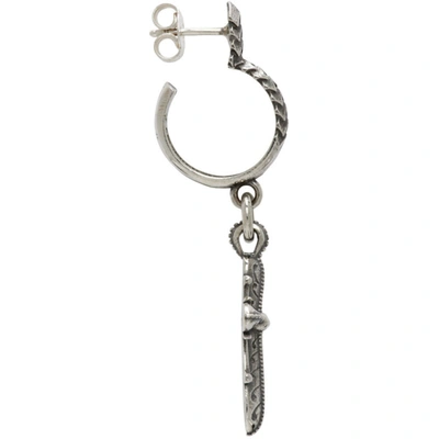 Shop Emanuele Bicocchi Silver Cross Single Earring