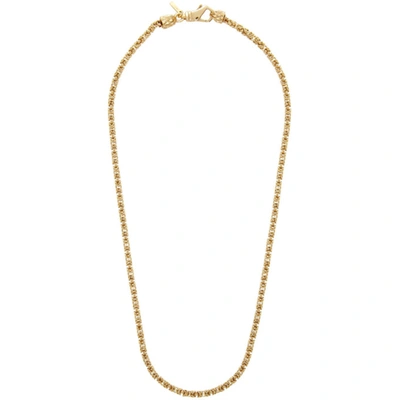 Shop Emanuele Bicocchi Ssense Exclusive Gold Byzantine Chain Necklace