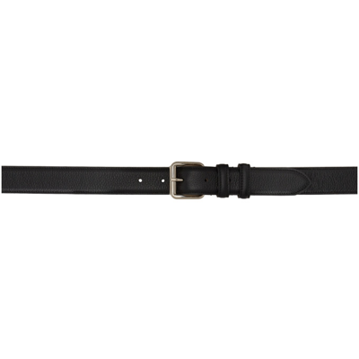 Shop Apc Black Paris Belt In Lzz Black