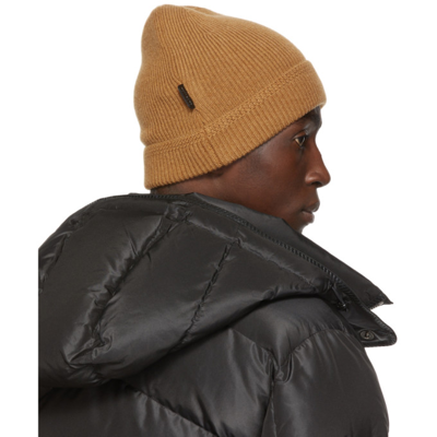 Shop Tom Ford Brown Cashmere Beanie In M04 Brown