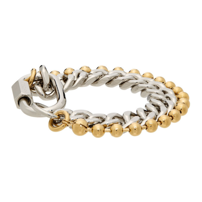 Shop In Gold We Trust Paris Gold & Silver Ball Chain Bracelet