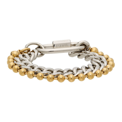 Shop In Gold We Trust Paris Gold & Silver Ball Chain Bracelet