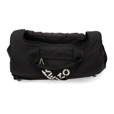 Shop Kenzo Black Sport Big X Duffle Bag In 99 - Black