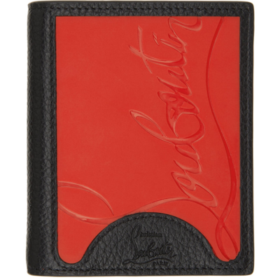 Shop Christian Louboutin Black Paros Wallet In H734 Loubi/black
