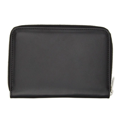 Shop Jil Sander Black Zip-around Pocket Wallet In 001 Black
