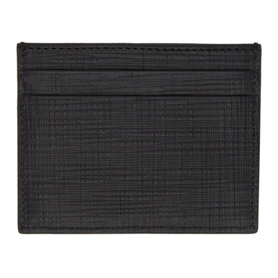 Shop Ermenegildo Zegna Black Stuoia Card Holder In Ner Black