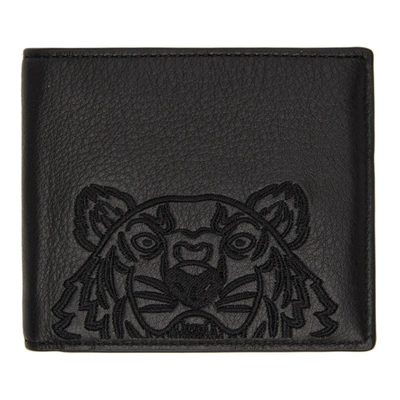 Shop Kenzo Black Kampus Wallet In 99 - Black