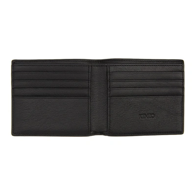 Shop Kenzo Black Kampus Wallet In 99 - Black