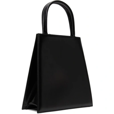 Shop D'heygere Black Leather Clip Bag