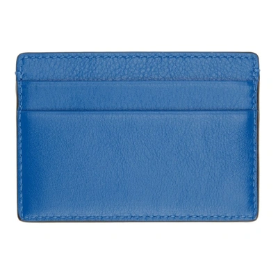 Shop Versace Blue 'la Medusa' Card Holder In 1u45v Blue