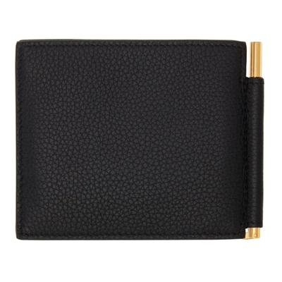 Shop Tom Ford Black T Line Money Clip Wallet In U9000 Black