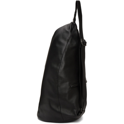 Shop Yohji Yamamoto Leather 'discord' Y Backpack In Black