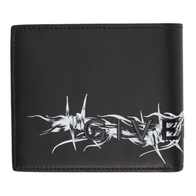 Shop Givenchy Black Barbed Wire Wallet In 001-black