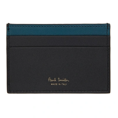 Paul Smith Black Monogram Credit Card Holder In Pr Multicolour | ModeSens