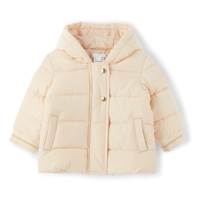 Shop Chloé Baby Pink Puffer Jacket In 45f Pale Pi