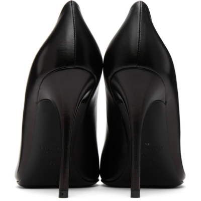 Shop Valentino Black Alcove Stud Toe Heels In 0no Black