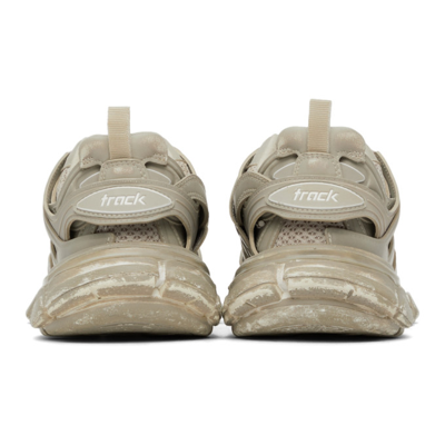 Shop Balenciaga Faded Track Sneakers In 9700 Faded Beige