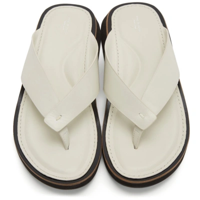 Shop Rag & Bone Off-white Parker Thong Sandals In Antqwht