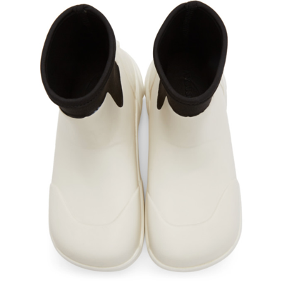 Shop Ambush Off-white Rubber Boots In Off White