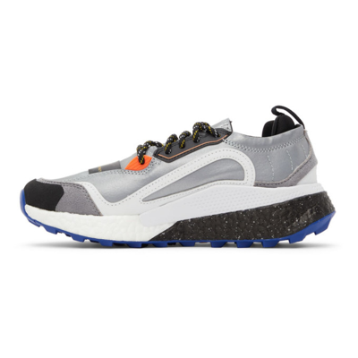Shop Adidas By Stella Mccartney Grey Outdoorboost 2.0 Cold.rdy Sneakers In Reflective Silver/f