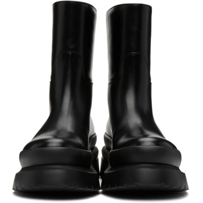 Shop Valentino Black Roman Stud Boots In 0no Black