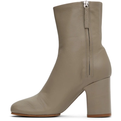 Shop Acne Studios Beige Soft Leather Boots In Aek Beige