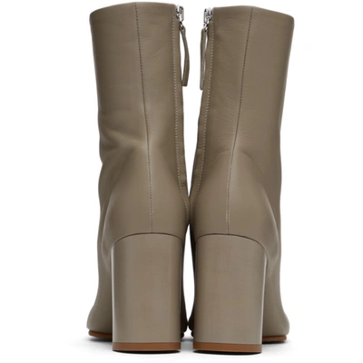 Shop Acne Studios Beige Soft Leather Boots In Aek Beige