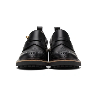 Shop Chloé Black Franne Loafers In 001 Black