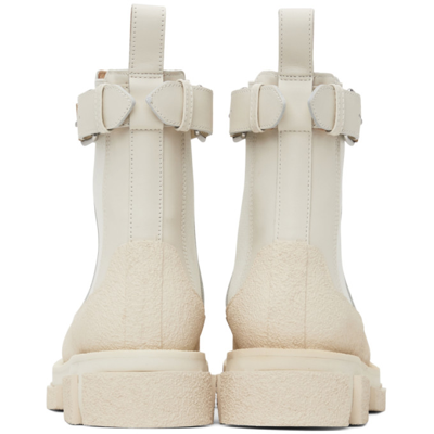 Shop Dion Lee Both Edition Gao Boots In Ivory