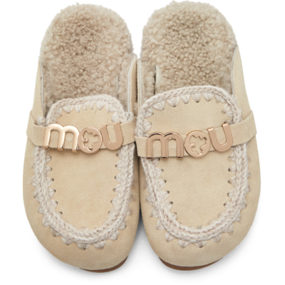 Shop Mou Off-white Winter Bio Loafers In Van Vanulla