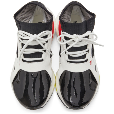 Shop Adidas By Stella Mccartney Black & White Ultraboost 21 Sneakers In Ftwr White/core Bla