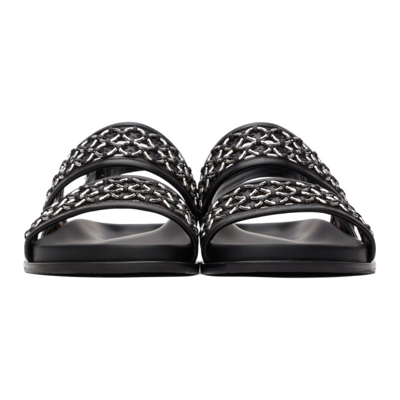 Shop Alaïa Black Slingback Strap Sandals In 999 Black