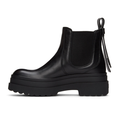 Shop Red Valentino Black Leather Chelsea Boots In 0no Balck