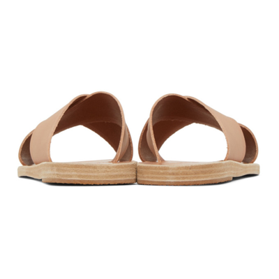 Shop Ancient Greek Sandals Tan Thais Sandals In Natural