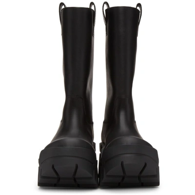 Shop Balenciaga Black Bulldozer Boots In 1000 Black