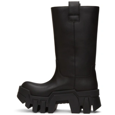 Shop Balenciaga Black Bulldozer Boots In 1000 Black