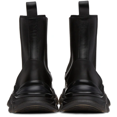 Moncler Genius + 6 Moncler 1017 Alyx 9sm Ary Rubber-trimmed Leather Chelsea Boots In 999 Black