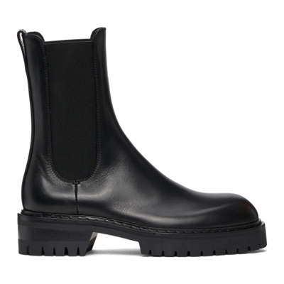 Shop Ann Demeulemeester Buffed Wally Chelsea Boots In Black