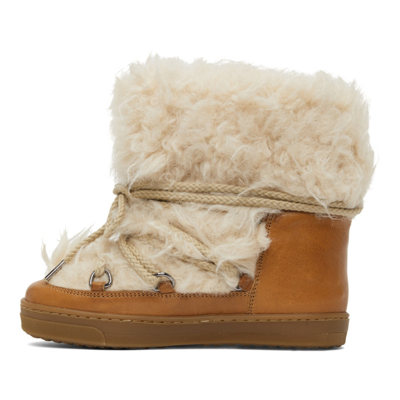 Shop Isabel Marant Brown Shearling Nowles Boots In 23nl Natural